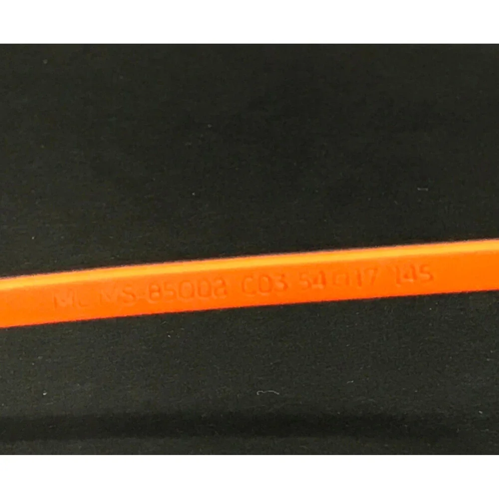 McLaren Eyeglasses Frames ML MS-85O02 C03 Black Orange Gray Square 54-17-145